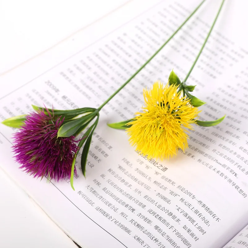 5 шт. искусственный цветок пластиковая Одуванчик ваза для украшения интерьера