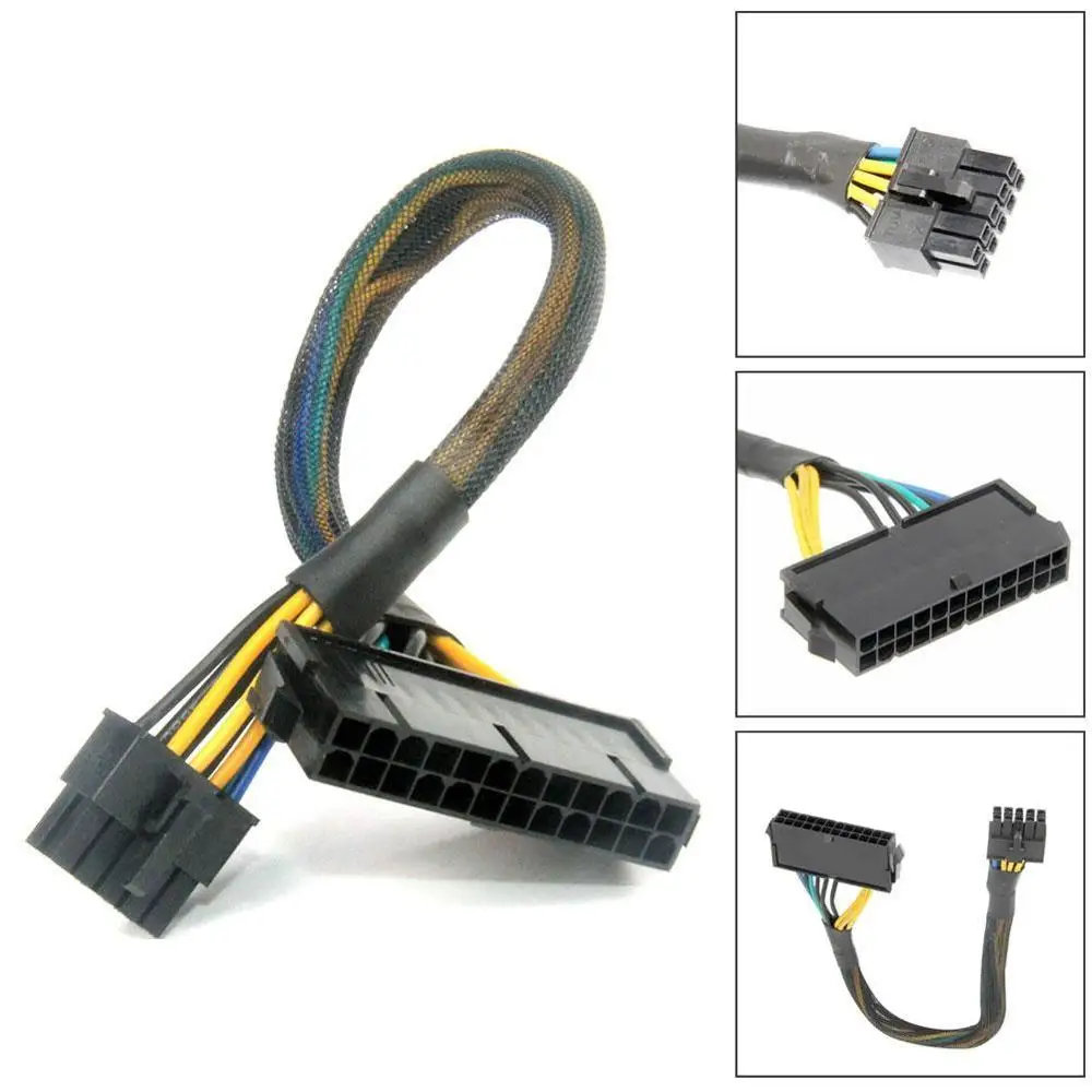 Кабель питания 30 см провод 18AWG ATX 24 контакта на 10 контактов кабель адаптера для