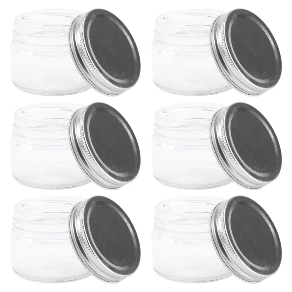 

6Pcs Honey Storage Jars Jelly Canisters Fruit Salad Jars Sealing Cans with Lid
