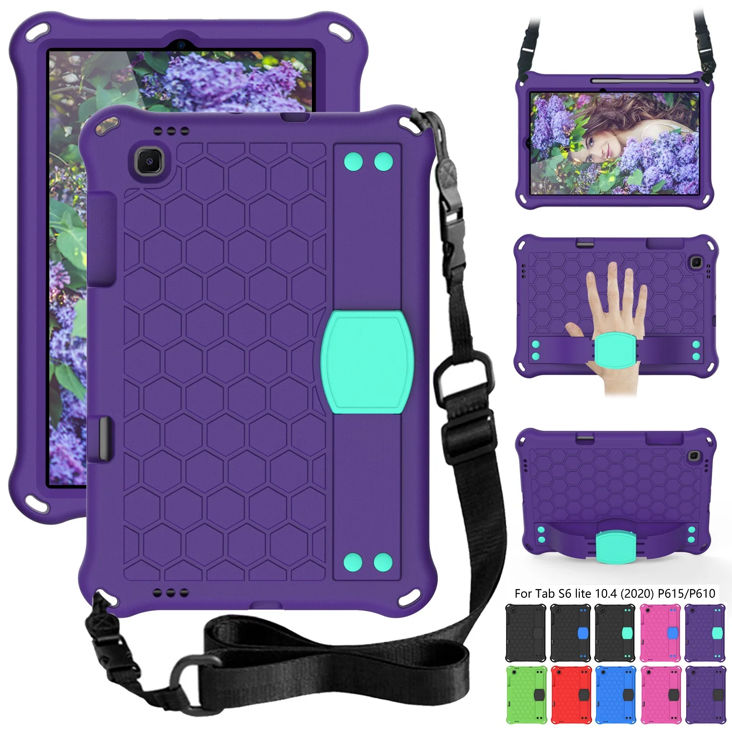 

Чехол для Samsung Galaxy Tab S6 Lite, SM- P610, P615, 10,4 дюйма, 2020, портативный, ударопрочный, из ЭВА, с подставкой, детский чехол для P610, S6 LITE