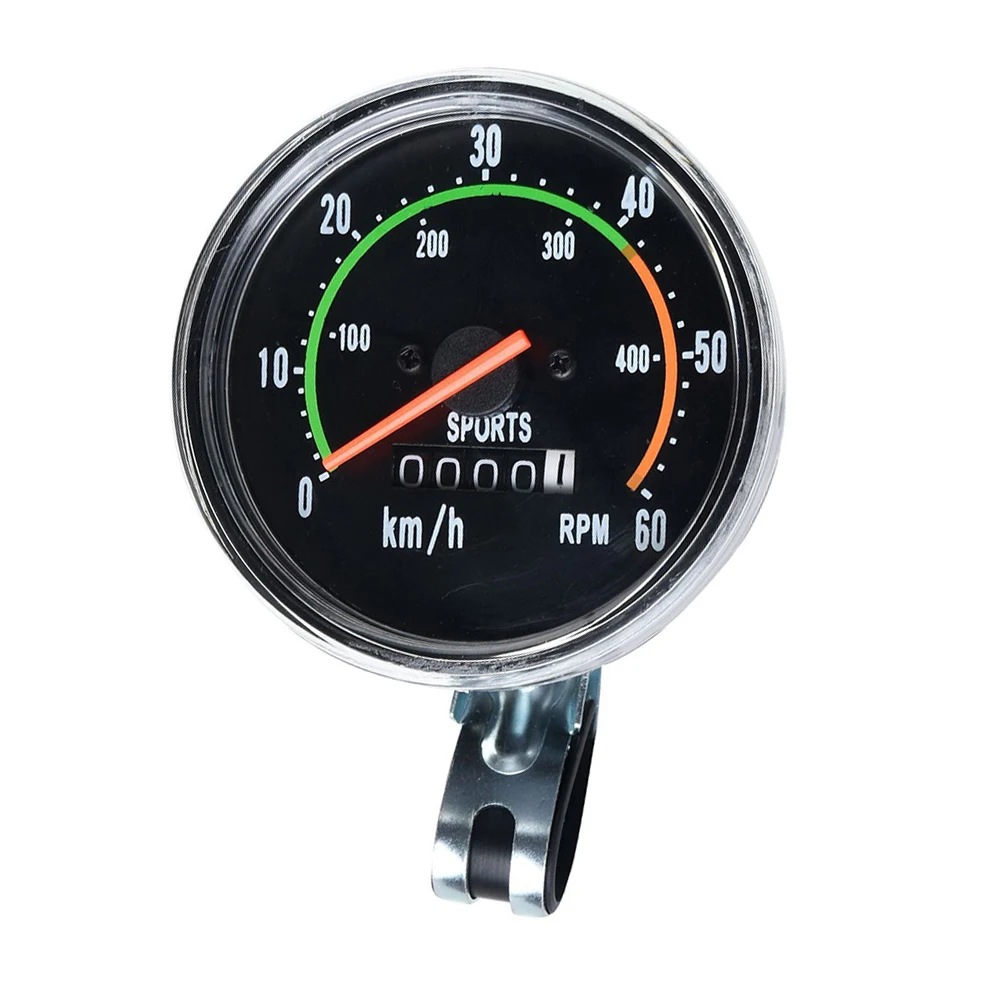 

Waterproof Bicycle Bike Speedometer Cycling Stopwatch Analog Mechanical Odometer with Hardware