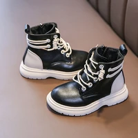 kids short ankle boots pu leather platform boys girl martin boots classical casual students shoes anti slip autumn girls booties