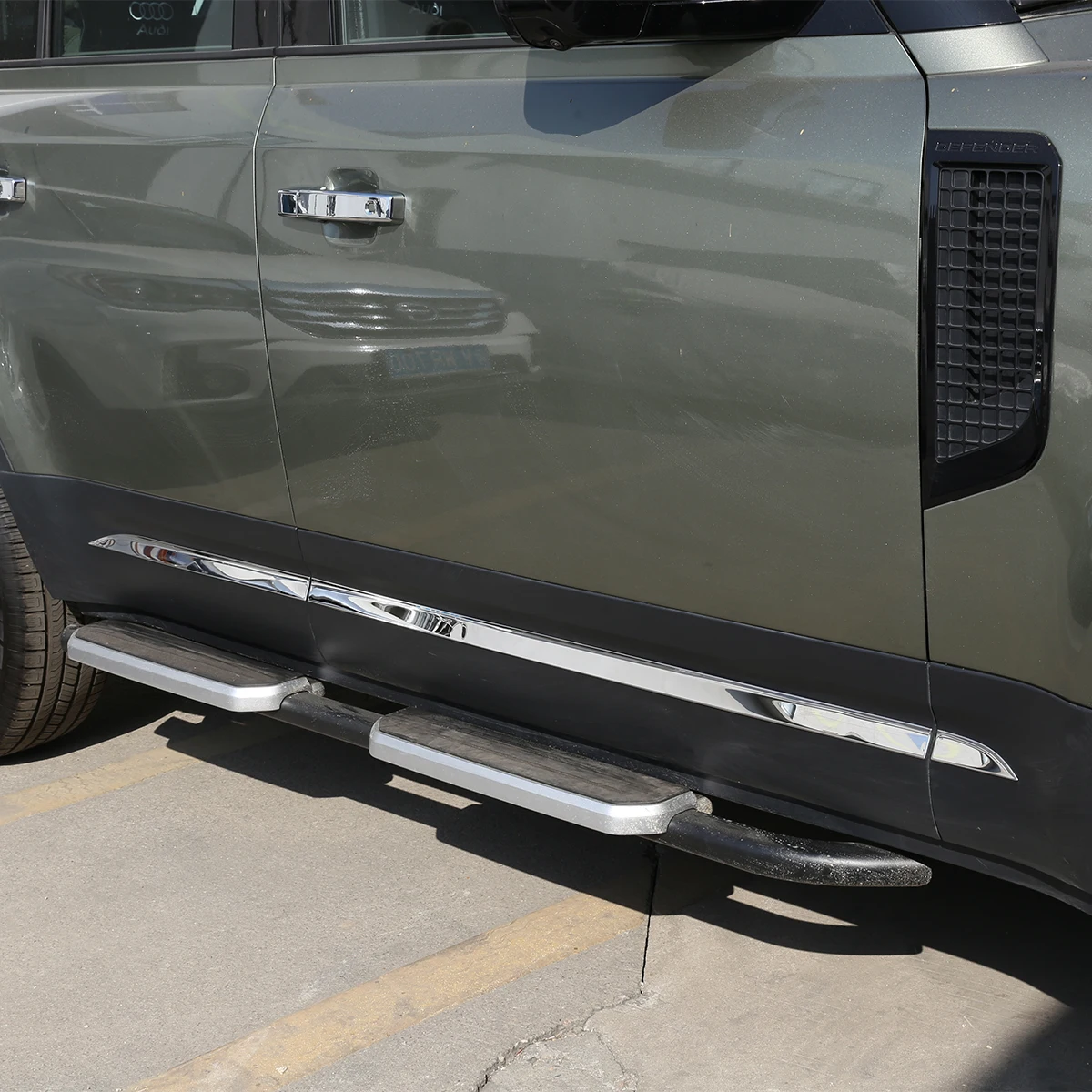 

For Land Rover Defender 110 2020-22 stainless steel body sequins door anti-scratch trim strip exterior decoration accessories