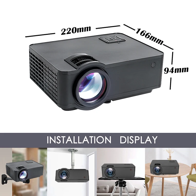 Проектор metsaund W6 Hd Led Android Wifi для умного домашнего кинотеатра Bluetooth 4k видео проектор