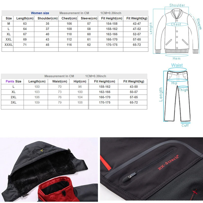Арктический светильник лыжная куртка для женщин Водонепроницаемый флисовая