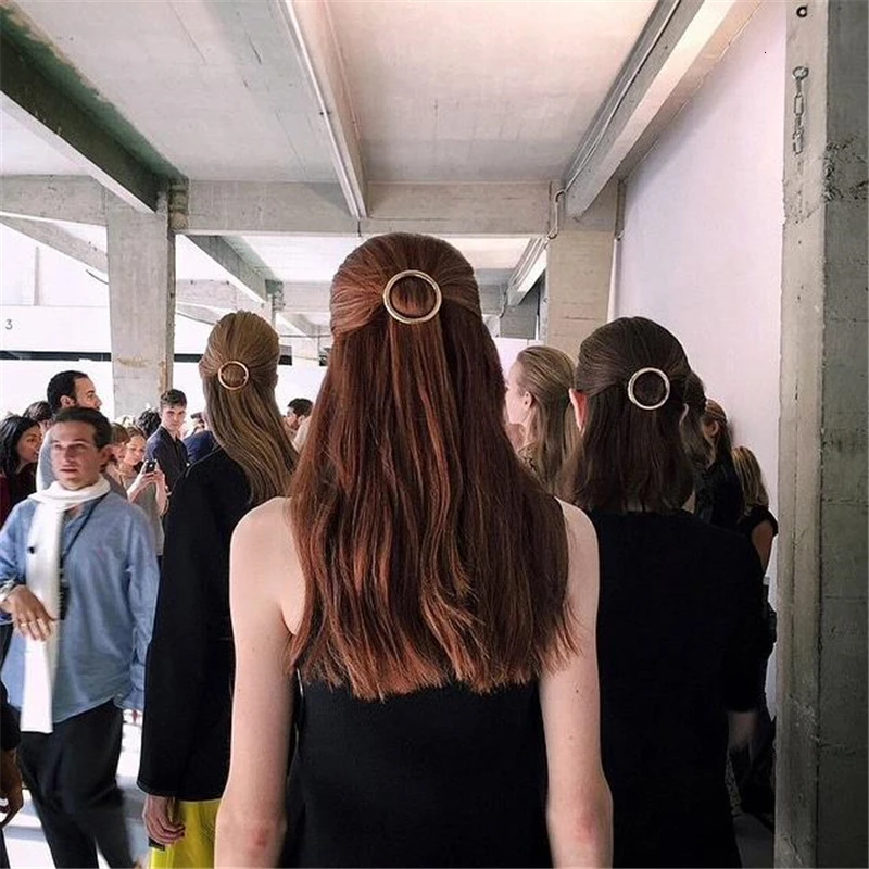 Заколки для волос женщин и девушек заколки золотистые серебристые металлические