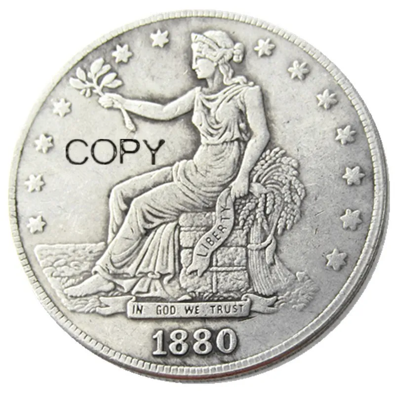 

US 1880 Trade Dollar Silver Plated Copy Coin