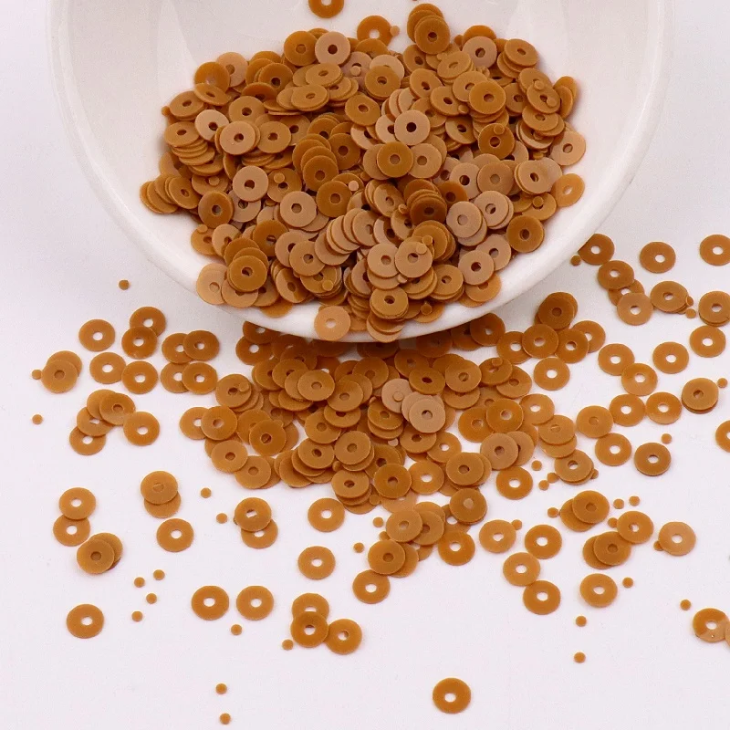 2000 шт./упак. 4 мм однотонные блестки плоские круглые ПВХ свободные тесьма с