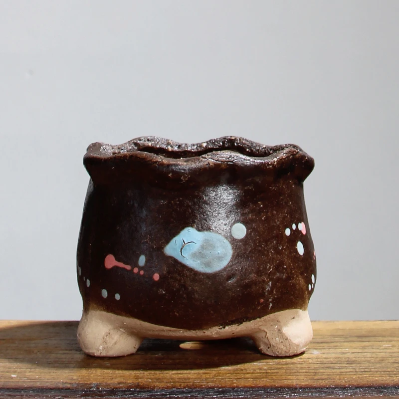 Винтажная глазурованная ручной работы с распылителем керамическая