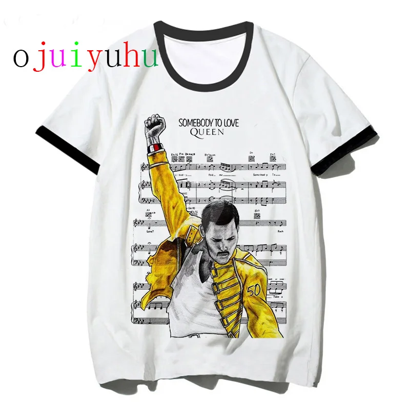 Freddie Mercury Футболка женская королева летняя забавная футболка Винтажная Ulzzang