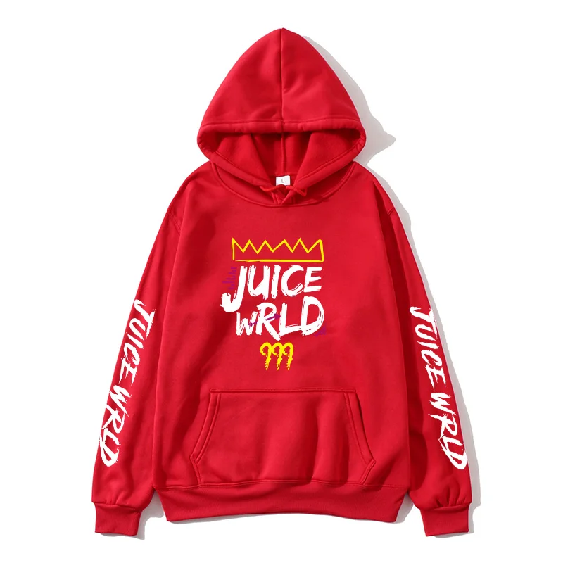 Черно белый и красный свитер с капюшоном J UICEWrld juice wrld juicewrld trap rap rainbow glitch world
