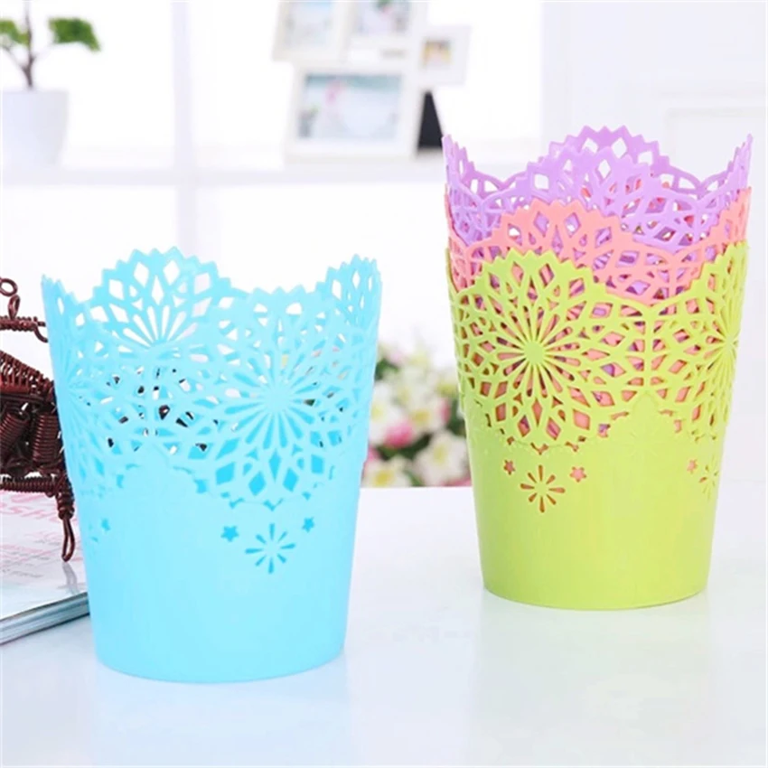 Кружевные Полые круглые держатели для ручек креативный милый Настольный