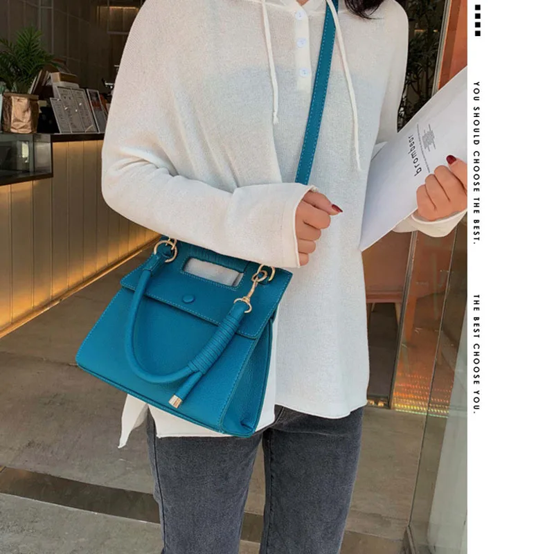 Новая модная женская сумка Высококачественная через плечо кожаная для женщин