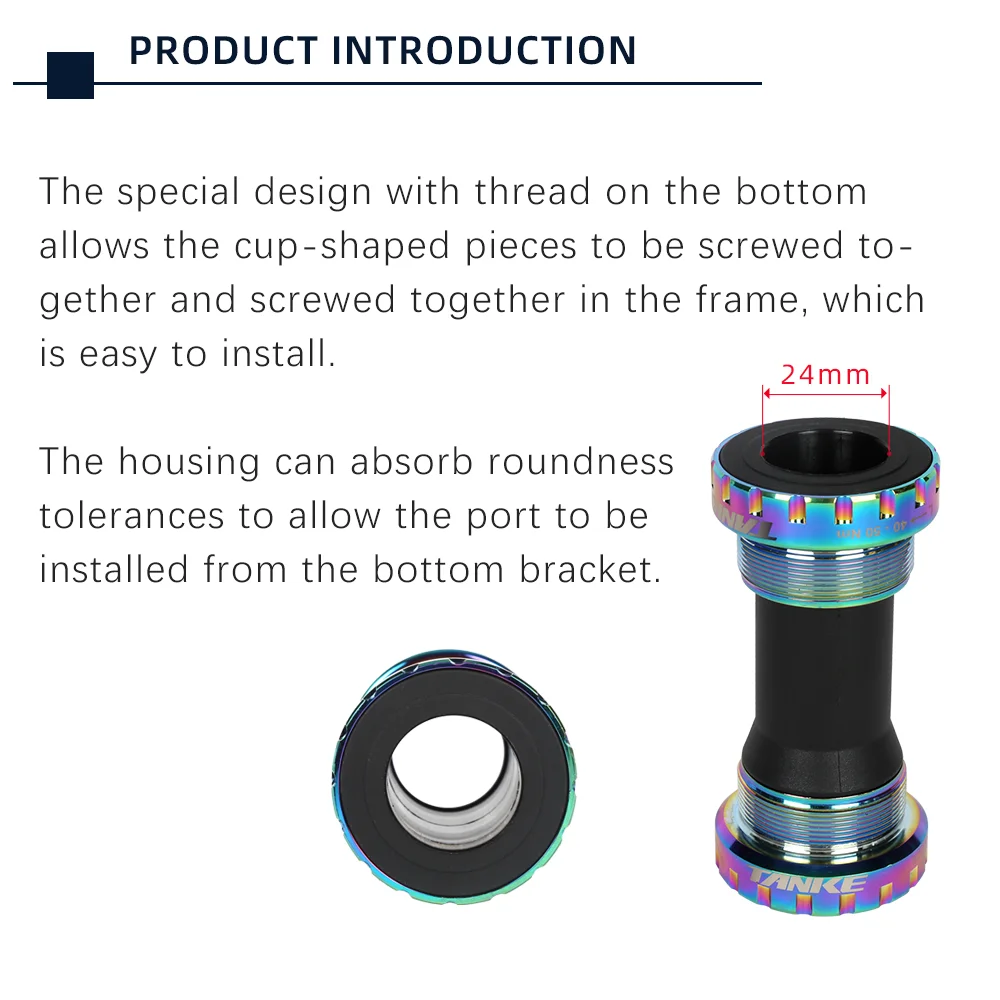 Красочные нижние кронштейны для горного и шоссейного велосипеда BB68/73 мм внешний