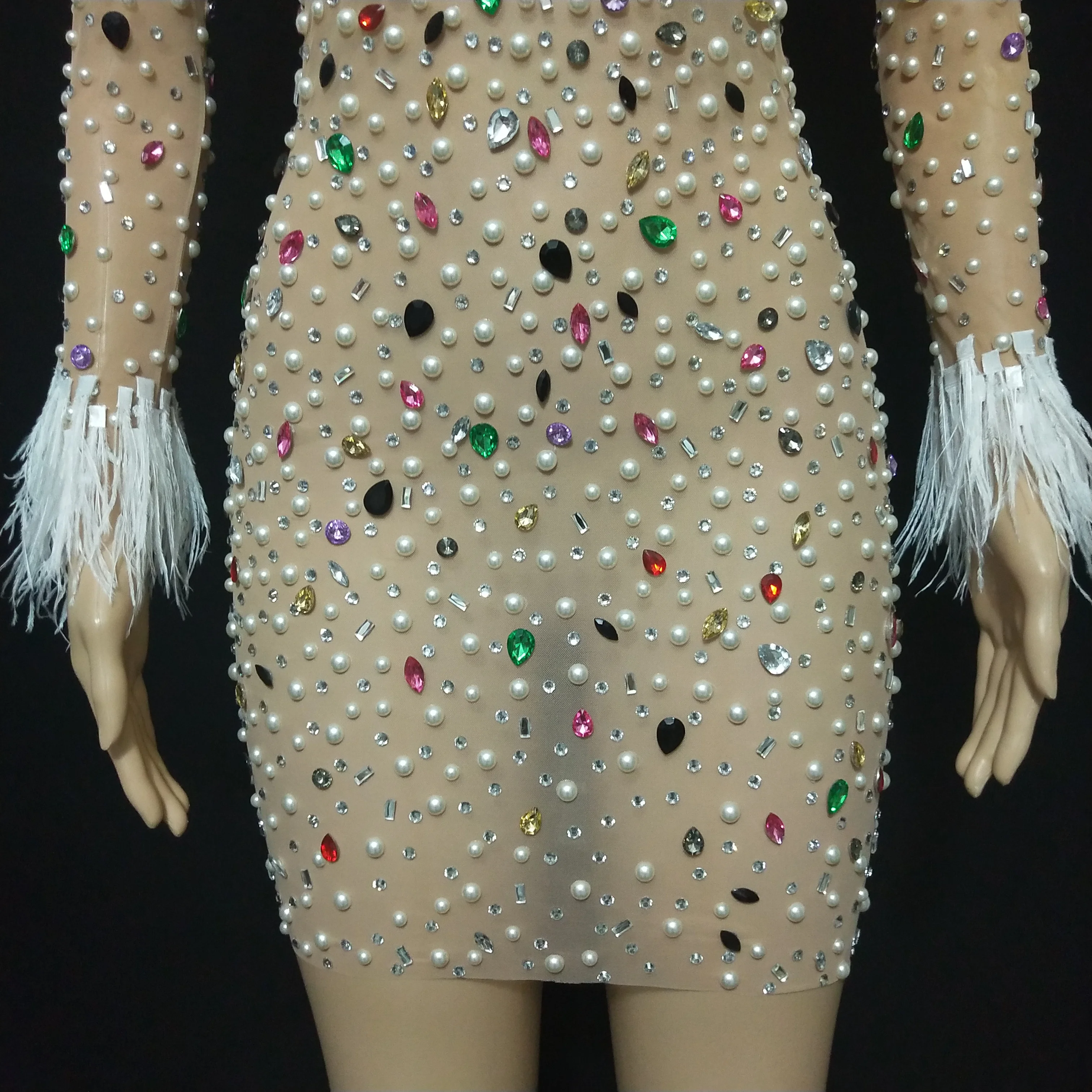 Вечернее платье вечерние женские певец и ведущий модель сценическая одежда