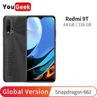 Смартфон Xiaomi Redmi 9T, глобальная версия дюйма, 64 ГБ128 ГБ, Восьмиядерный процессор Snapdragon 662, камера 48 МП, 6000 мА  ч, 6,53 дюйма FHD +, дисплей DotDrop