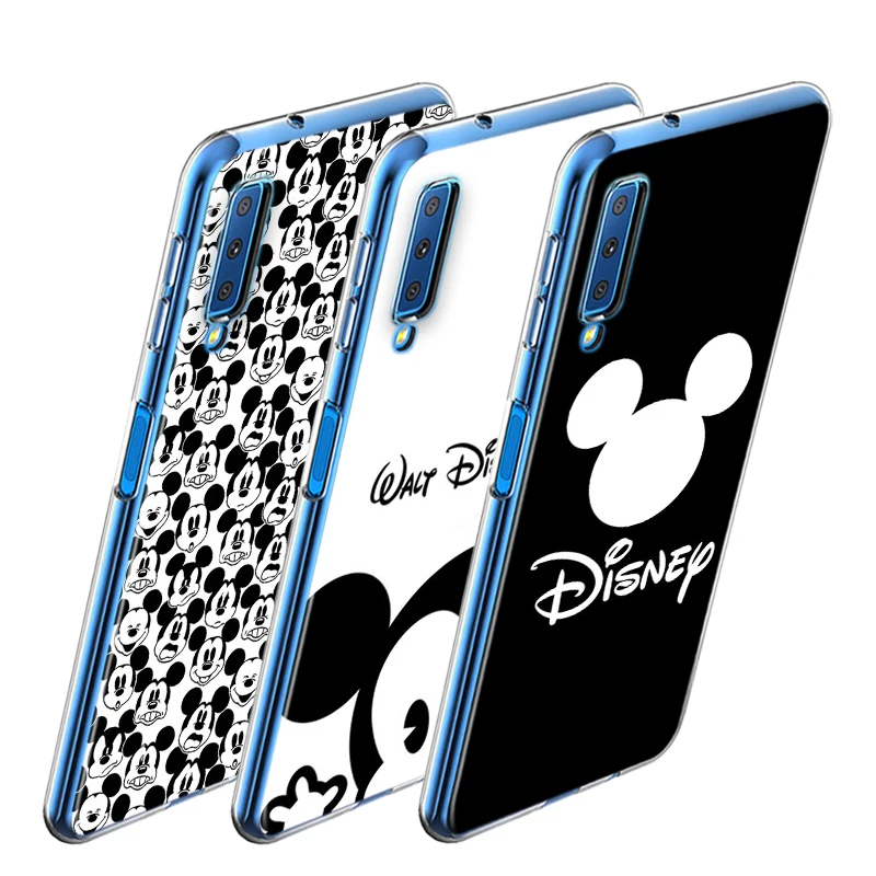 

Mickey black and white For Samsung A8 A9 Star A7 A9 A6 Plus 2018 A3 A5 2017 2016 A750 A6S A8S Transparent Phone Case