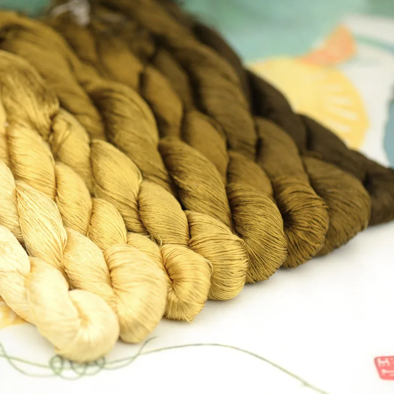 Шелковая нить для вышивки 1 шт./400 м/100% нить/ручная вышивка