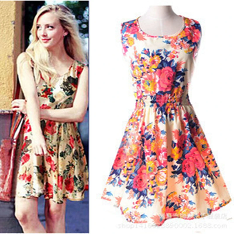 

robe femme printemps office 2019 2021plus size sleeveless floral chiffon dress fsda house of sunny вибѬаоѬв для женин traf yk2