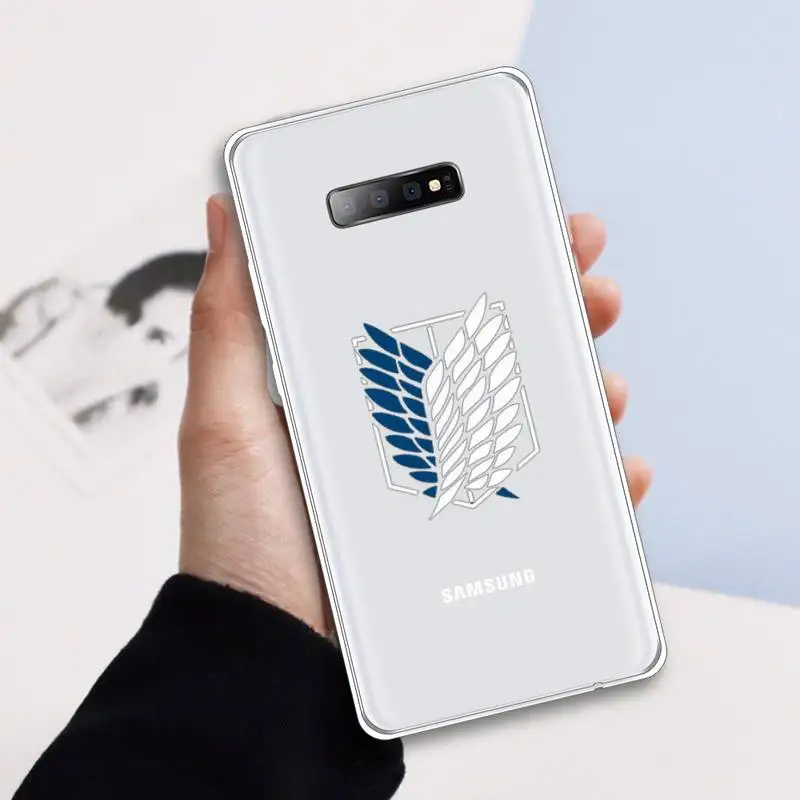 

Attack on Titan Japan anime Phone Case Transparent For Samsung Galaxy A 71 21s S note 8 9 10 plus 20 ultra