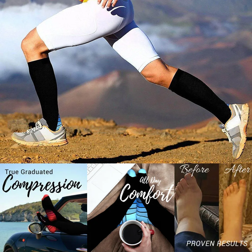 SAGACE мужские и женские зимние осенние велосипедные длинные Компрессионные носки