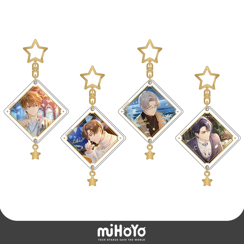 

Love Game Tears of Themis Raven Libra Vilhelm King Keyring Acrylic Bag Charm Keychain Star Pendant Cosplay Collection Xmas Gift