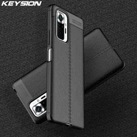 KEYSION Shockproof Case for Redmi Note Pro Leather Texture soft silicone Phone Back Cover for Xiaomi Redmi Note Pro Max