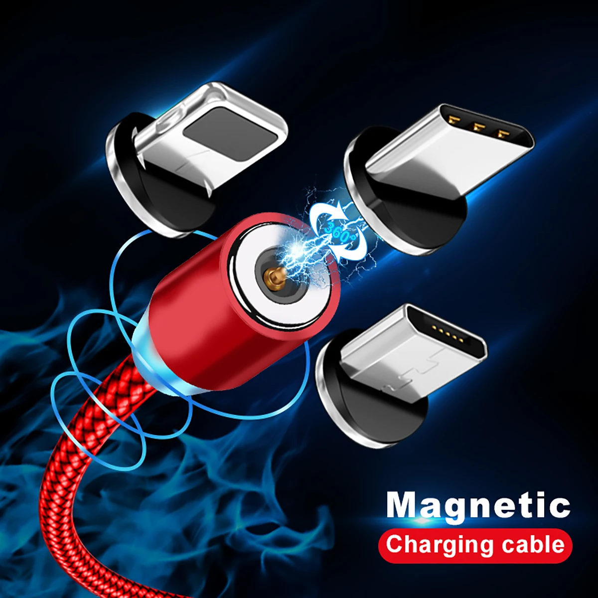 Кабель usb type C для быстрой зарядки магнитный кабель Micro USB мобильного телефона IPhone