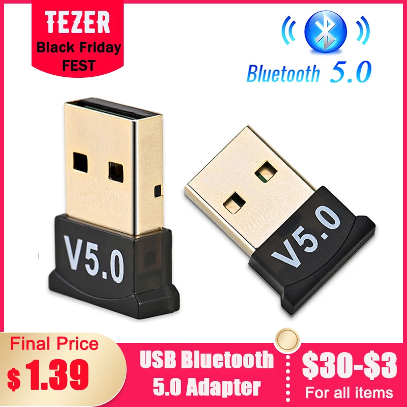 USB Bluetooth 5,0 адаптер передатчик приемник аудио Bluetooth ключ беспроводной USB адаптер для компьютера ПК ноутбука мыши