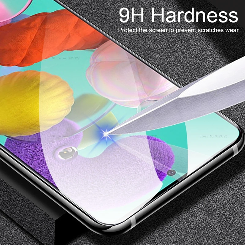 9D полный клей покрытие закаленное стекло для samsung Galaxy A51 A71 протектор экрана A 51 71