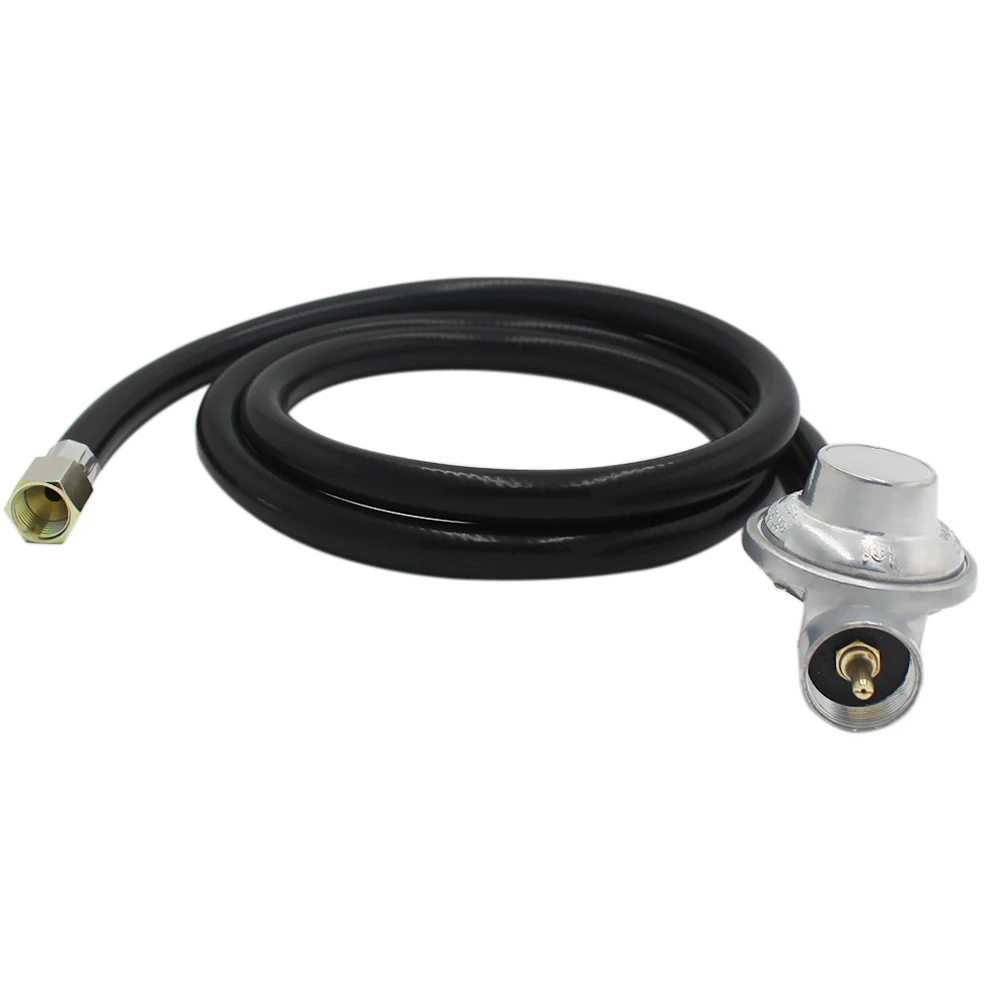 

1 фунт, Регулятор пропана с удлинительным шлангом 5 футов X 3/8 дюйма, клешащая гайка для наружной плиты для кемпера, гриля