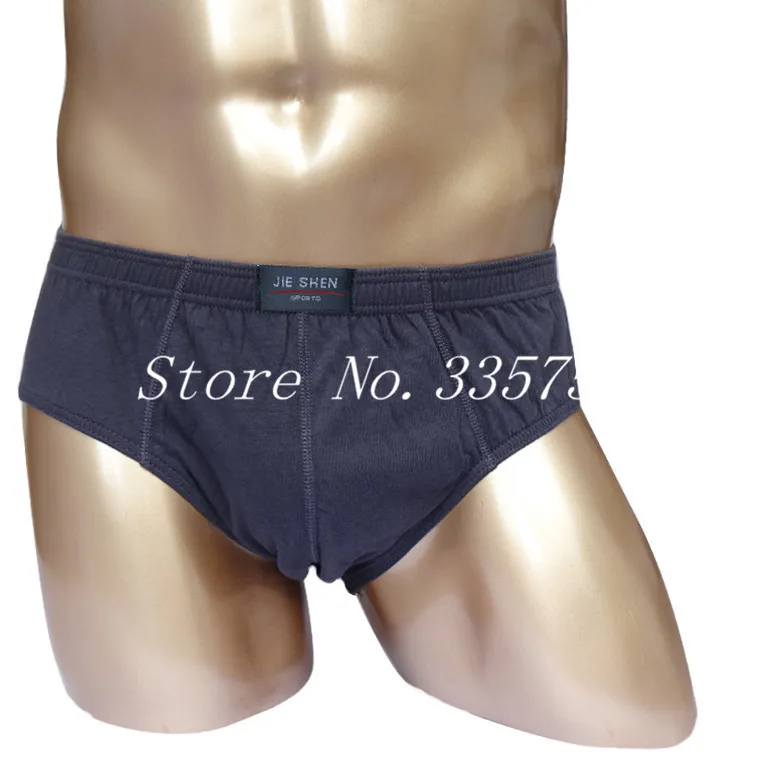 

100% Cotton Briefs Mens Comfortable Underpants Man Underwear M/L/XL/2XL/3XL/4XL/5XL 5pcs/lot Free shipping & Drop shipping