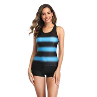 womens tankini swimsuit striped vest two piece swimsuit
