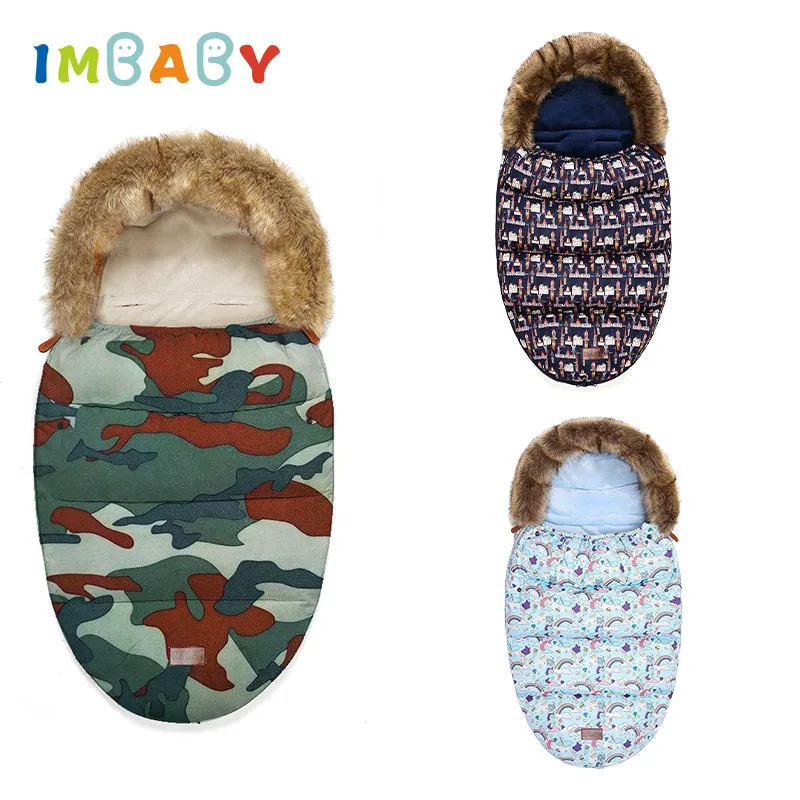 IMBABY спальный мешок для малышей, аксессуары для детской коляски, спальный мешок для ног, хлопковые детские спальные мешки, зимние детские коляски