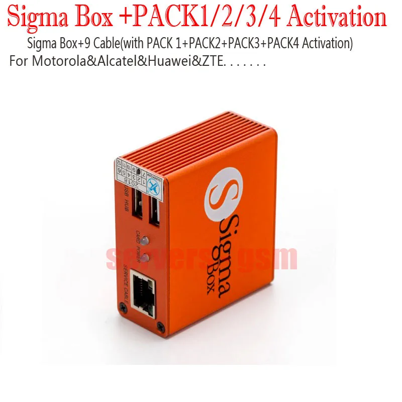 2020 новейшая Sigma Box оригинальная box с 9 кабелями Pack1 + Pack2 Pack3 Pack4 новое обновление для