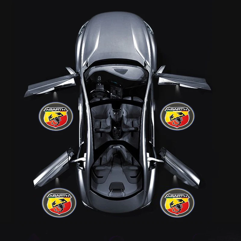 1/2 шт. светодиодный лазерный проектор из углеродного волокна для двери