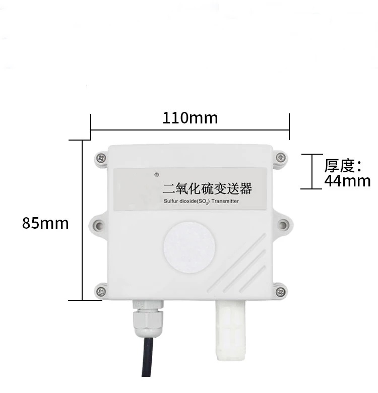 

RS485 SO2 sensor module 0-20ppm SO2 Transmitter detector gas sensor SO2 485 protocol Gas Sensor