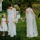 Свадебная накидка с аппликацией, Длинная накидка из тюля в пол, свадебные куртки белого цвета и цвета слоновой кости, свадебные аксессуары