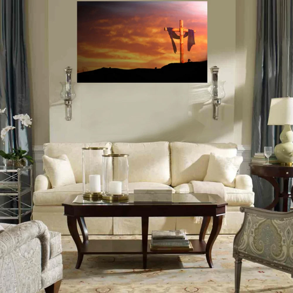 Настенная картина с изображением Креста абстрактная для спальни гостиной кухни