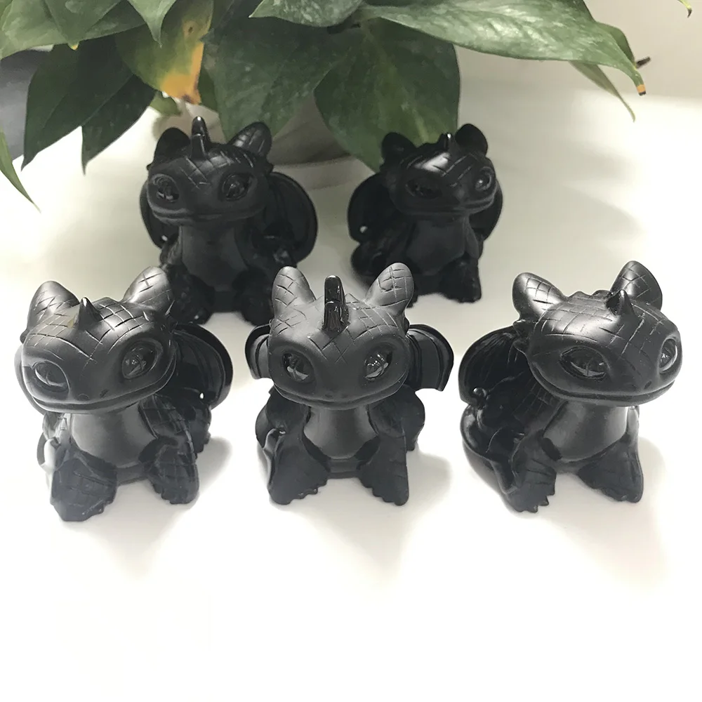 3 ''натуральная ручная резная полированная черная искусственная кожа без