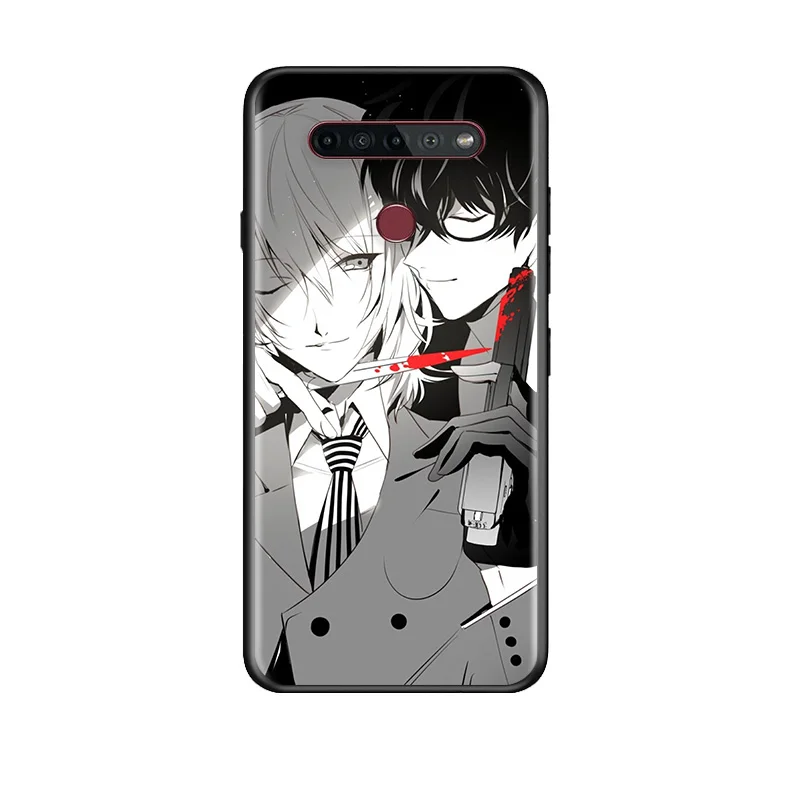 

Anime P5 Persona For LG G8 V30 V35 V40 V50 V60 Q60 K40S K50S K41S K51S K61 K71 K22 ThinQ 5G TPU Silicone Black Phone Case