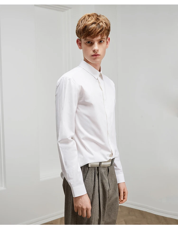 JackJones мужская деловая умная Повседневная рубашка с длинными рукавами 219105554