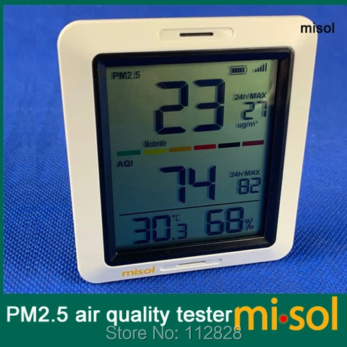 MISOL/10 единиц PM2.5 тестер качества воздуха монитор Беспроводной с комнатной
