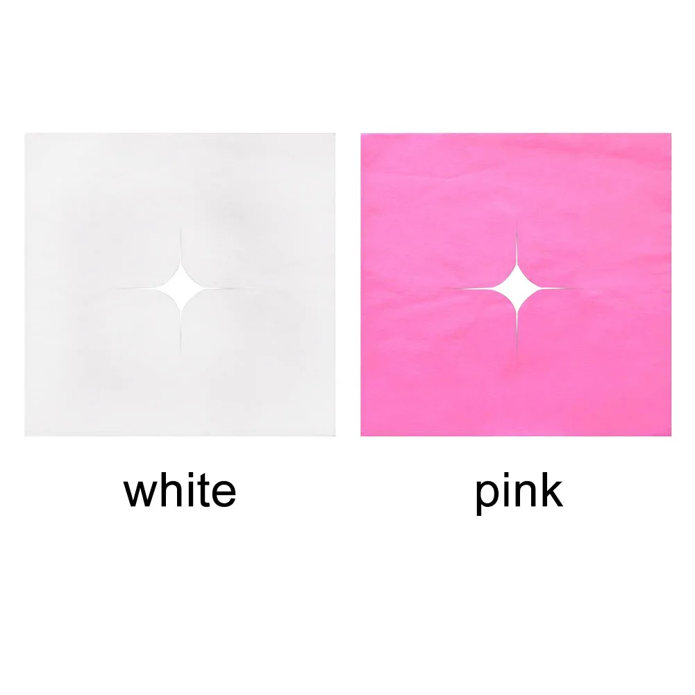 

100sheets Non-woven Fabric Small Portable Salon Supplies Face Hole Mat Massage Square Towel Anti-Oil Disposable Cover Bed Pillow