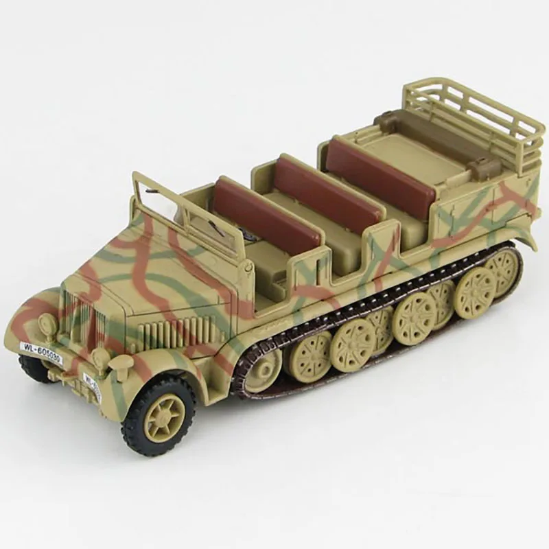 

Diecast Metal Alloy 1:72 Sd. Kfz. 7 German 8 Ton Half Track WL605030 WWII Armor Halftrack Truck Model Toy For Collection