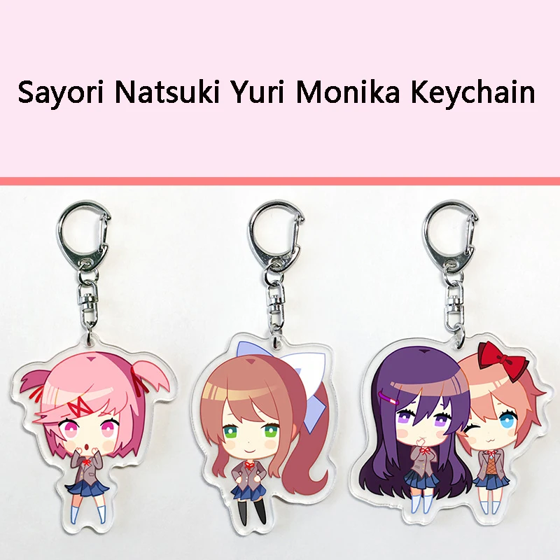 

Игровой персонаж Sayori Natsuki Yuri Monika брелок аксессуары Подвеска косплей мультфильм брелок в стиле аниме