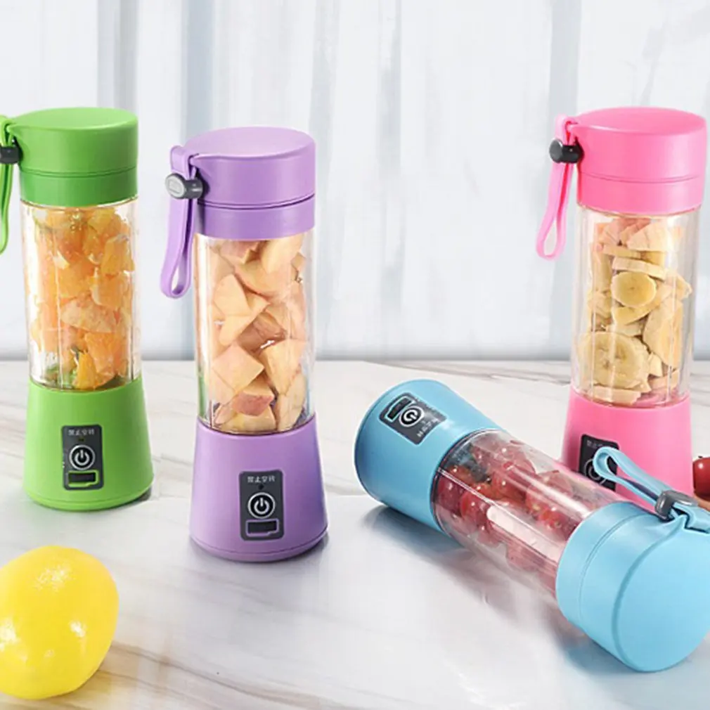 380 мл 6 лезвий мини USB перезаряжаемая портативная электрическая соковыжималка для