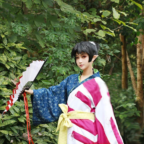 Костюмы для косплея аниме InuYasha Kagura женское кимоно с принтом Хэллоуина