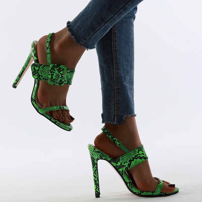 Leisure Elegant Sandals Women Peep Toe Ankle Strap High Ladies Shoes Mixed Colors Thin Heels Casual | Обувь