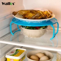 walfos 2 pieces multifunction microwave oven shelf double insulated heating tray rack bowls layered holder organizer tool